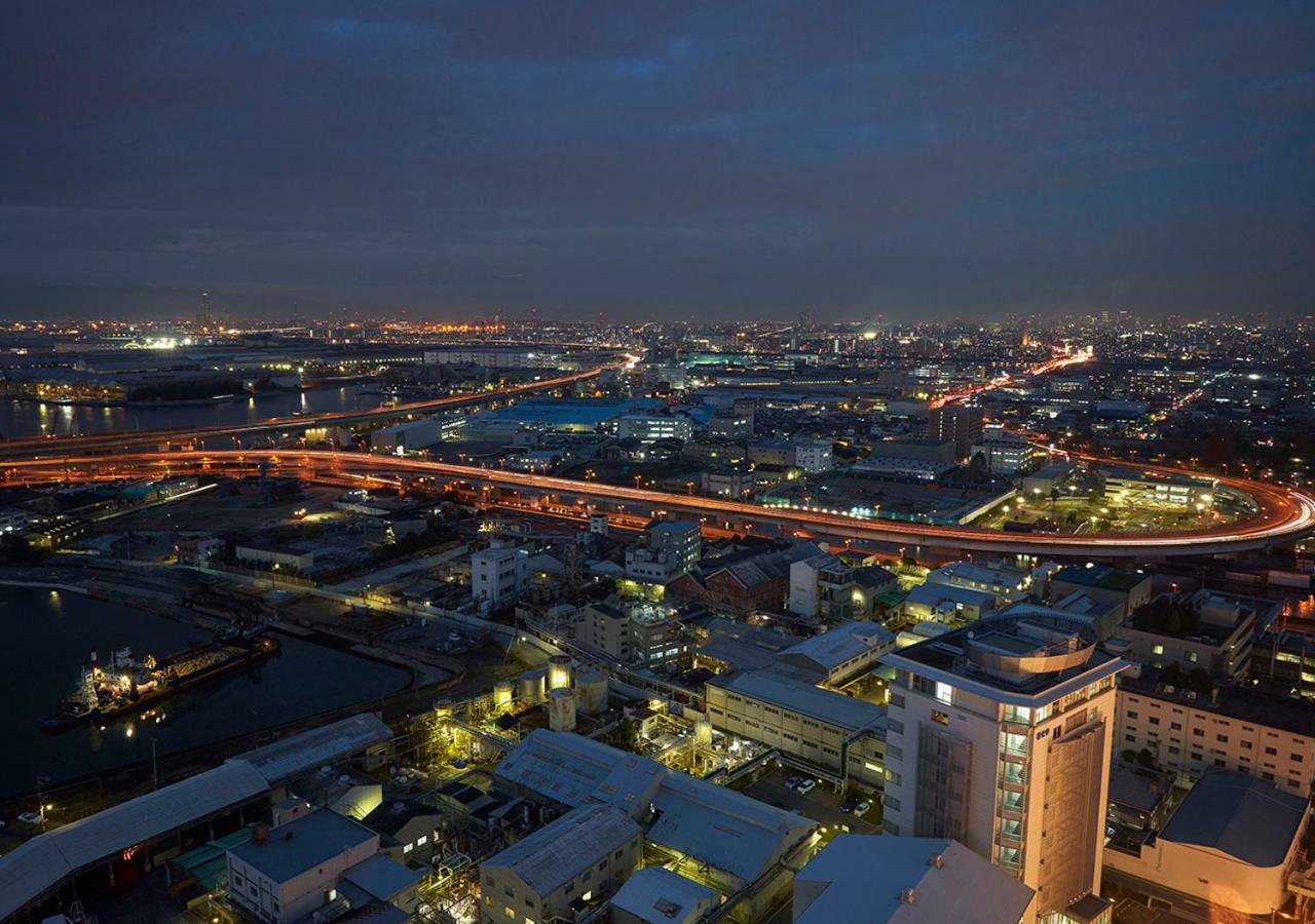 Hotel Agora Regency Osaka Sakai Сакаи Экстерьер фото Aerial view of the city