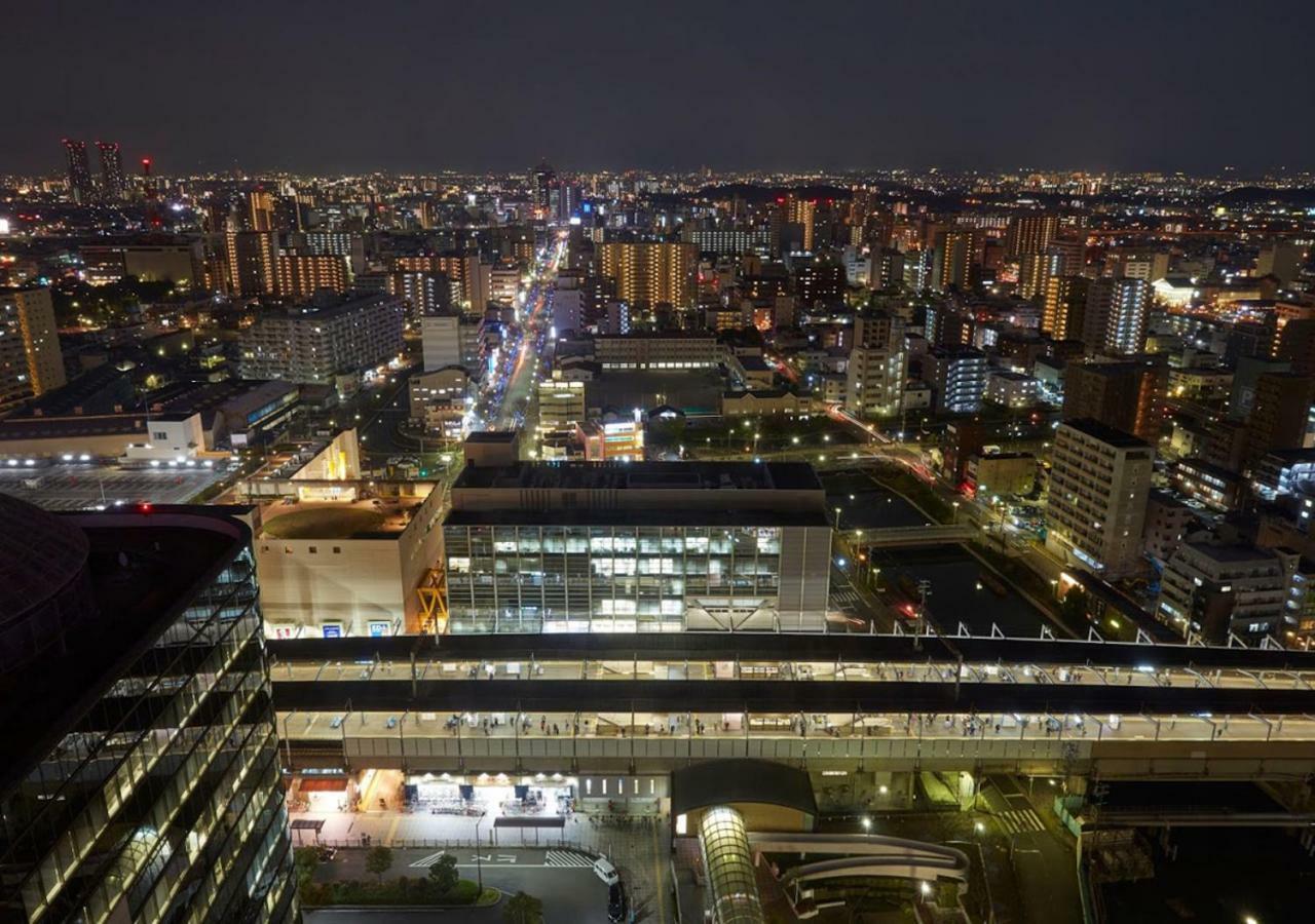 Hotel Agora Regency Osaka Sakai Сакаи Экстерьер фото View of the station at night